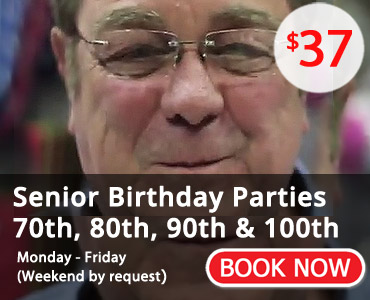 Senior Birthday Parties, Book Now